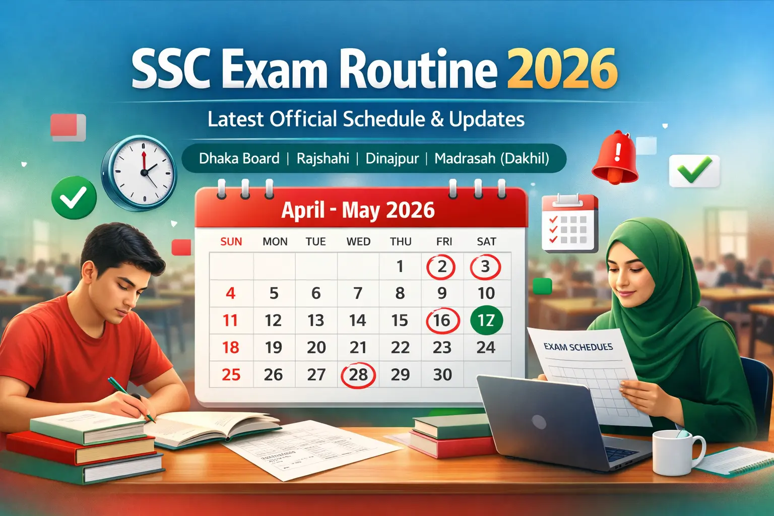 SSC Exam Routine 2026 Bangladesh — Official Schedule Released