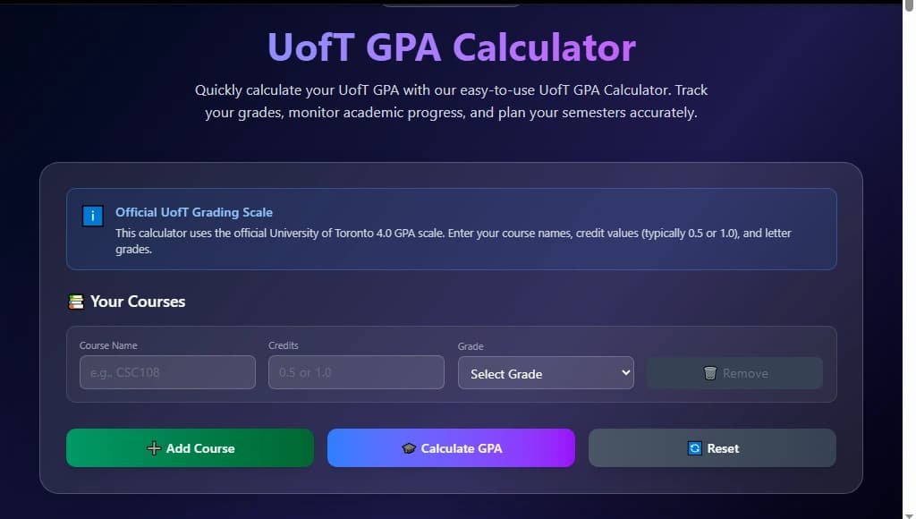  How to Use a UofT GPA Calculator